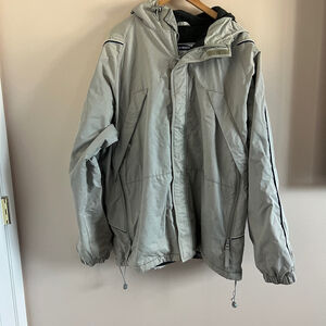 Old Navy | Gray Hooded Windbreaker Jacket